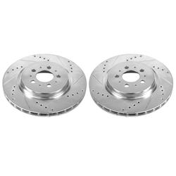 PowerStop Evolution Drilled and Slotted Rotors for 2004-2007 S60, V70 - EBR1071XPR