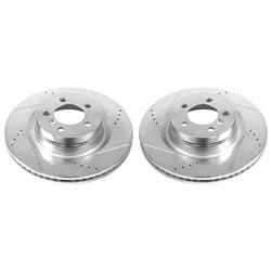 PowerStop Evolution Drilled and Slotted Rotors for 2006-2009 RANGE ROVER - EBR1078XPR