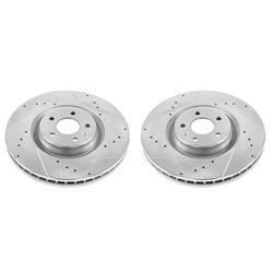 PowerStop Evolution Drilled and Slotted Rotors for 2012-2018 A7 QUATTRO, A6 QUATTRO, 2016-2018 A6 - EBR1206XPR