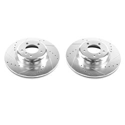 PowerStop Evolution Drilled and Slotted Rotors for 2008-2013 135I, 2013 135IS - EBR1215XPR
