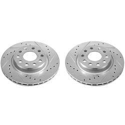 PowerStop Evolution Drilled and Slotted Rotors for 2011-2015 JETTA - EBR1289XPR