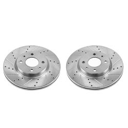 PowerStop Evolution Drilled and Slotted Rotors for 2012-2017 500 - EBR1296XPR