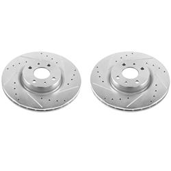 PowerStop Evolution Drilled and Slotted Rotors for 2012-2019 500 - EBR1297XPR