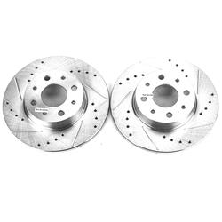 PowerStop Evolution Drilled and Slotted Rotors for 2013-2019 500 - EBR1405XPR