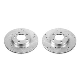 PowerStop Evolution Drilled and Slotted Rotors for 2011-2016 COOPER COUNTRYMAN, 2013-2016 COOPER PACEMAN - EBR1411XPR