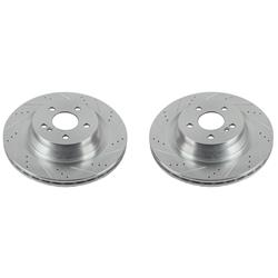PowerStop Evolution Drilled and Slotted Rotors for 2012-2018 CLS550, 2010-2014 E550 - EBR1451XPR