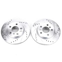 PowerStop Evolution Drilled and Slotted Rotors for 2014-2024 COOPER - EBR1646XPR