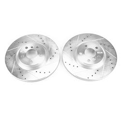 PowerStop Evolution Drilled and Slotted Rotors for 2017-2024 COOPER COUNTRYMAN, 2016-2022 X1, 2018-2023 X2 - EBR1656XPR