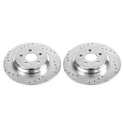 PowerStop Evolution Drilled and Slotted Rotors for 2000-2001 ML430, 2002-2005 ML500, 2000-2003 ML55 AMG - EBR640XPR