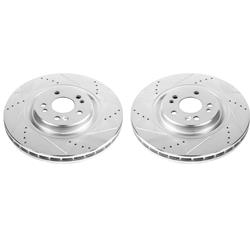 PowerStop Evolution Drilled and Slotted Rotors for 2000-2001 ML430, 2002-2005 ML500, 2000-2003 ML55 AMG - EBR660XPR