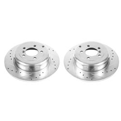 PowerStop Evolution Drilled and Slotted Rotors for 2003-2005 RANGE ROVER - EBR696XPR