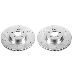 PowerStop Evolution Drilled and Slotted Rotors for 2007-2008 CL550, 2010-2013 S400, 2007-2011 S550 - EBR869XPR