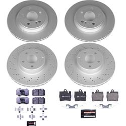 PowerStop Euro-Stop Brake Kits for 1999-2003 CL500, 2000-2002 S430, 2000-2003 S500 - ESK4455