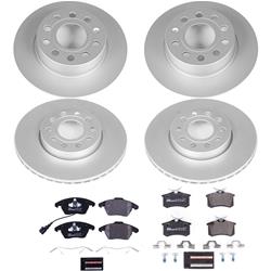 PowerStop Euro-Stop Brake Kits for 2010-2013 A3, 2013-2019 BEETLE, 2012-2018 JETTA - ESK5749
