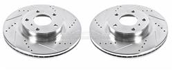 PowerStop Evolution Drilled and Slotted Rotors for 2003-2005 350Z, G35 - JBR-1105XPR