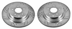 PowerStop Evolution Drilled and Slotted Rotors for 2003-2009 350Z, 2003-2004 G35 - JBR-1108XPR