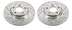 PowerStop Evolution Drilled and Slotted Rotors for 2004-2013 3, 2006-2015 5 - JBR-1115XPR