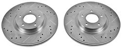 MAZDA 3 Brake Rotors - Cross-drilled and slotted surface Rotor