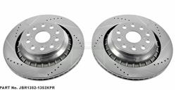 PowerStop Evolution Drilled and Slotted Rotors for 2007-2017 LS460, 2008-2016 LS600H - JBR-1352XPR