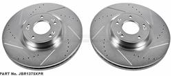 PowerStop Evolution Drilled and Slotted Rotors for 2009-2014 GENESIS - JBR-1375XPR