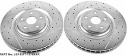 PowerStop Evolution Drilled and Slotted Rotors for 2010-2017 LS460 - JBR-1377XPR