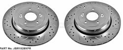PowerStop Evolution Drilled and Slotted Rotors for 2010-2016 GENESIS COUPE - JBR-1528XPR