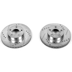 PowerStop Evolution Drilled and Slotted Rotors for 1993-2001 IMPREZA, 1990-1999 LEGACY - JBR-358XPR