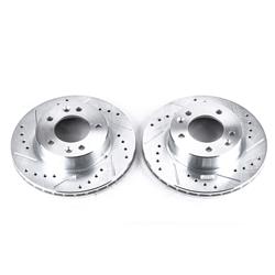 PowerStop Evolution Drilled and Slotted Rotors for 1986-1991 RX-7 - JBR-381XPR