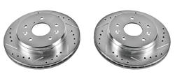 PowerStop Evolution Drilled and Slotted Rotors for 1986-1991 RX-7 - JBR-383XPR