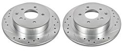 PowerStop Evolution Drilled and Slotted Rotors for 1989-1996 300ZX - JBR-509XPR