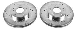 PowerStop Evolution Drilled and Slotted Rotors for 1993-1997 J30, 1990-1996 Q45 - JBR-550XPR