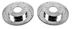 PowerStop Evolution Drilled and Slotted Rotors for 1994-1996 240SX - JBR-559XPR