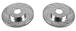 PowerStop Evolution Drilled and Slotted Rotors for 1994-2005 MIATA - JBR-579XPR