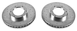 PowerStop Evolution Drilled and Slotted Rotors for 1993-1997 LAND CRUISER, 1996-1997 LX450 - JBR-742XPR