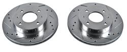 PowerStop Evolution Drilled and Slotted Rotors for 1995-1998 200SX, 1995-2000 SENTRA - JBR-753XPR