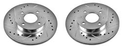 PowerStop Evolution Drilled and Slotted Rotors for 1995-1998 200SX, 1998-2000 SENTRA - JBR-754XPR