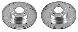 PowerStop Evolution Drilled and Slotted Rotors for 1993-1995 RX-7 - JBR-760XPR