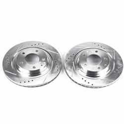 PowerStop Evolution Drilled and Slotted Rotors for 1993-1995 RX-7 - JBR-761XPR