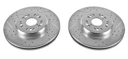 PowerStop Evolution Drilled and Slotted Rotors for 1995-2000 LS400 - JBR-789XPR
