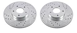 PowerStop Evolution Drilled and Slotted Rotors for 2002-2006 ALTIMA, 2002-2004 I35, 2002-2003 MAXIMA - JBR-919XPR