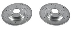 PowerStop Evolution Drilled and Slotted Rotors for 2000-2009 S2000 - JBR928XPR