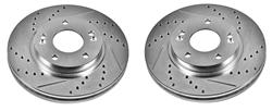 PowerStop Evolution Drilled and Slotted Rotors for 2001-2005 SANTA FE - JBR-949XPR