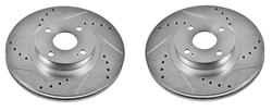 PowerStop Evolution Drilled and Slotted Rotors for 2001-2005 MIATA - JBR-950XPR