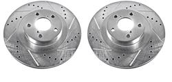 Diameter 12.83 in Height Hawk Performance Brakes HTC4914 Talon Cross-Drilled and Slotted Vented Rotor 2.07 in 