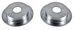 PowerStop Evolution Drilled and Slotted Rotors for 2001-2006 SANTA FE, 2005-2016 SPORTAGE, 2005-2015 TUCSON - JBR-958XPR