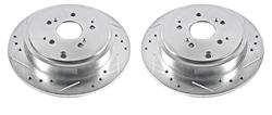 PowerStop Evolution Drilled and Slotted Rotors for 2001-2006 MDX, 2003-2008 PILOT - JBR-960XPR