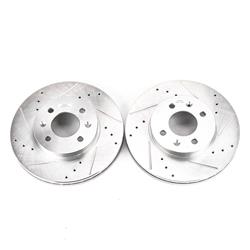 PowerStop Evolution Drilled and Slotted Rotors for 2006-2011 ACCENT, RIO, RIO5 - JBR1159XPR