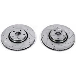 PowerStop Evolution Drilled and Slotted Rotors for 2007-2011 GS350 - JBR1307XPR