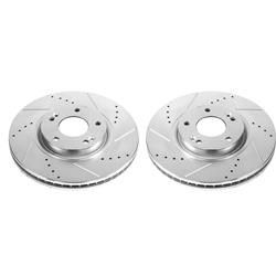 PowerStop Evolution Drilled and Slotted Rotors for 2004-2009 AMANTI, 2006-2011 AZERA, 2003-2005 XG350 - JBR1323XPR
