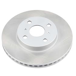 PowerStop Coated Hat and Edge Rotors for 2013 IQ, 2012-2019 PRIUS C, 2007-2018 YARIS - JBR1388SCR